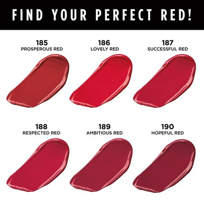 L'Oreal Paris Colour Riche Red Lipstick, Long Lasting, Satin Finish Smudge Proof Lipstick with Hydrating Argan Oil & Vitamin E, Reds of Worth, Successful Red, 0.13 Oz