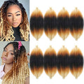8 Inch Springy Afro Twist Hair 8 Packs Marley Twist Braiding Hair Pre-fluffed Spring Twist Hair Kinky Hair Marley Hair for Faux Locs (8 Inch (Pack of 8), T1B/27/613# Marley Twist)