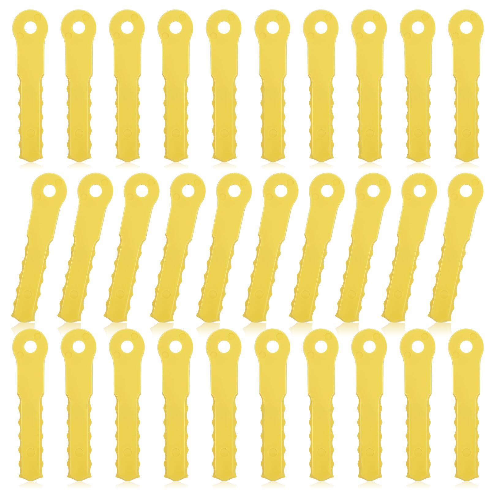 Katifee 70289A Replacement Head Blades Compatible with Weed Warrior 14867B Push-N-Load 3-Blade Trimmer Head and Pivotrim Hybrid 2-N-1 Head(30Pack)