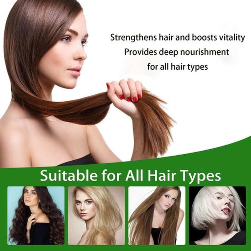 Minnah Hair Growth Oil, Extra Strength Rosemary Fenugreek Castor Oil, Natural Herbal Scalps Hair Care, Aceite de Romero para el Cabello (1 PCS)