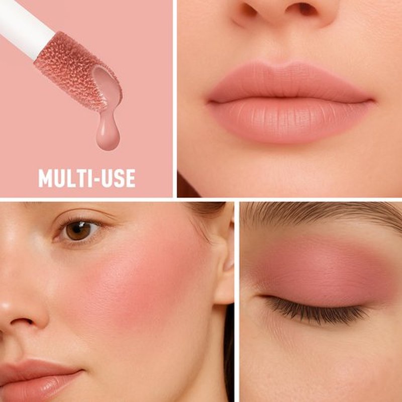 FV Liquid Blush, Long Lasting Buildable Cream Cheek Tint with High-Pigment Color, Weightless Blendable Formula for Natural Dewy Finish (Honey)