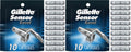 Gillette Sensor Excel Men's Razor Blade Refills, 10 Count (Pack of 2)