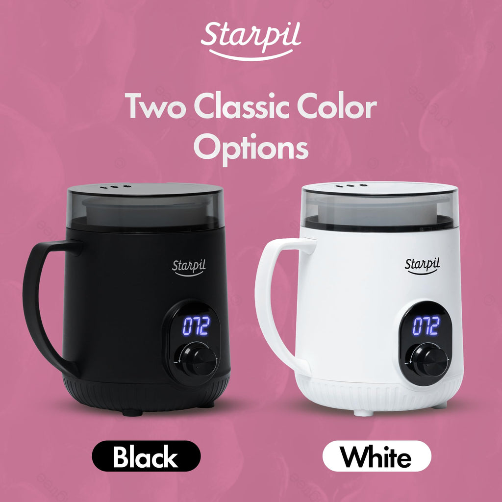 Starpil Wax Warmer - Digital Mini Wax Warmer for Hair Removal 8.4oz / 238g – Best for Hard Wax Beads – Use for Hair Removal – Adjustable Temperature Wax Pot for Facial Hair (White)