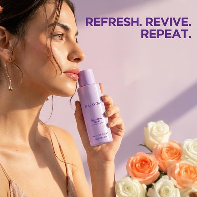 Bellavita Luxury Bloom Bae Hair & Body Mist - Sweet Floral Spray | Long-Lasting Hydrating Perfume | 8.12 fl. oz.