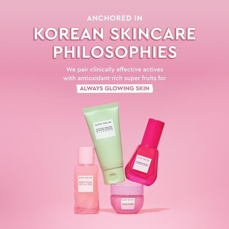 Glow Recipe Watermelon Glow Pink Dream Body Cream - Hyaluronic Acid for Skin Barrier Repair - Non Greasy Body Cream Brightening Moisturizer with Watermelon Seed Butter + AHA's (200ml)