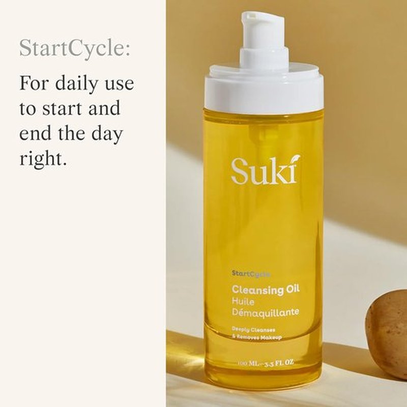 Suki Cleansing Oil - Makeup Remover & Facial Cleanser | Hydrating Formula, 4 Fl Oz