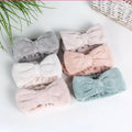 Skincare Microfiber Headbands by Spa - Soft & Stretchable Makeup Hair Bands | Washable Terry Cloth, Cute Bowtie Design, 5-Pack