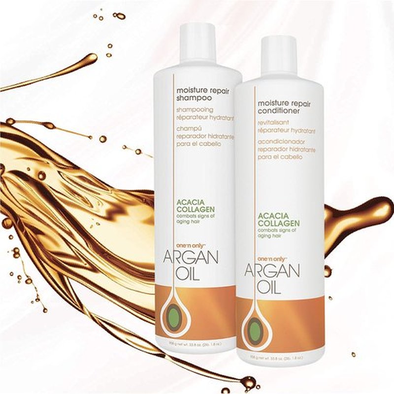 One 'n Only Argan Oil Moisture Repair Shampoo & Conditioner Set - 33 Oz Each for Healthy Hair