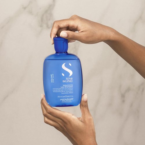 Alfaparf Milano Semi Di Lino Volume Shampoo - Sulfate-Free Formula for Fine Hair | Adds Intense Volume & Thickness