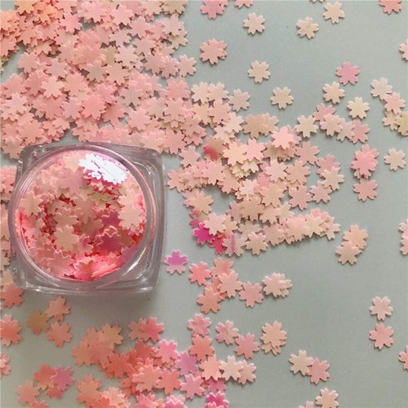 PrettyG 10 Grams/Pack - Sakuras Sequins Glitter - Festival Rave Beauty Makeup Face Body Nail Art Decoration C18RF