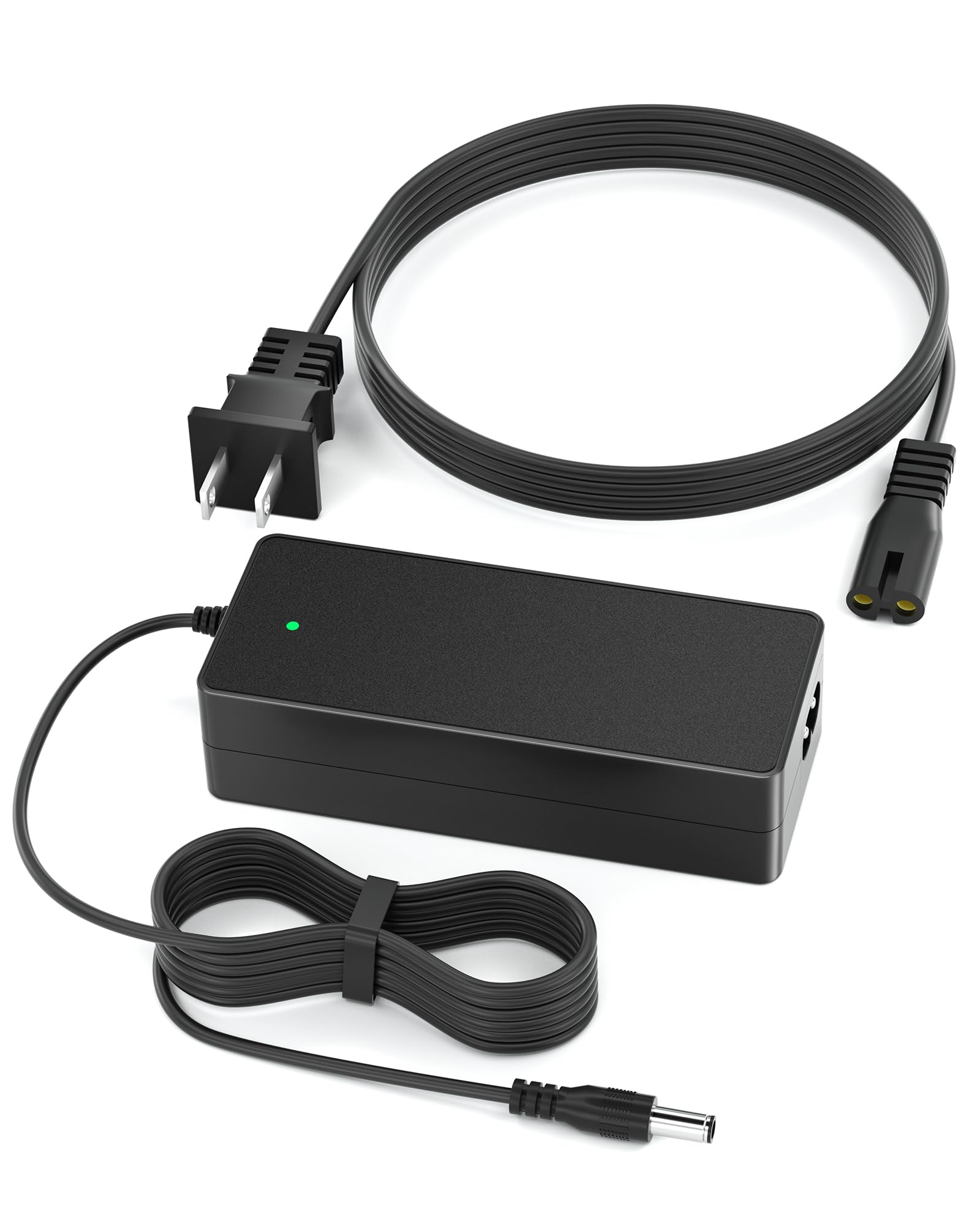 VHBW 42V 2A Electric Scooter Charger Compatible with AOVOPRO ES80, 9.8ft Power Cord with LED Indicator, Replacement Charger for AOVOPRO Electric Scooter