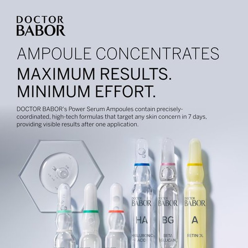 Babor Power Serum Ampoules - Retinol Serum, 7 Days to Renewed Skin, Counteract Signs of Premature Aging