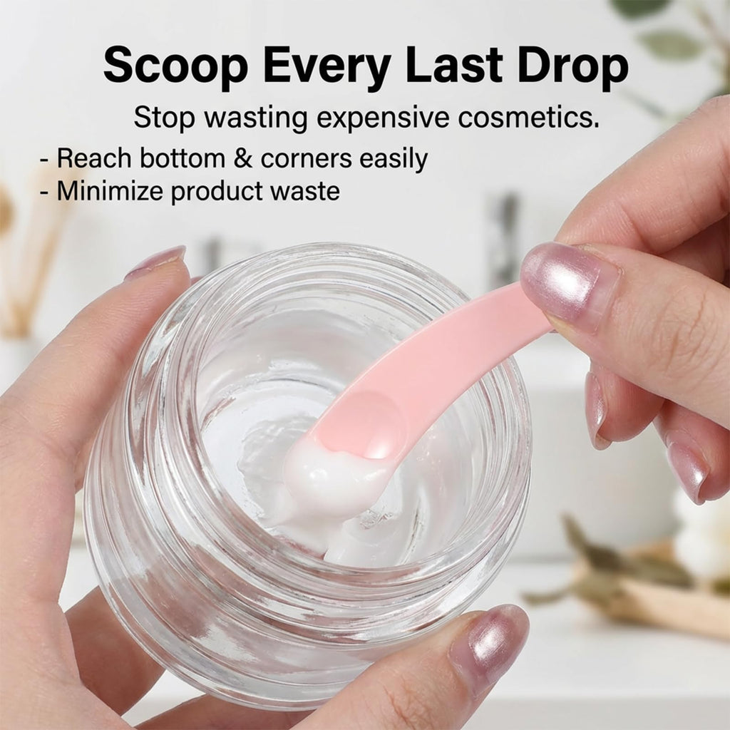 Jxiwfvl 200PCS Makeup Spatula Cosmetic Spatula Mini, Plastic Mini Skin Care Disposable Spatulas for Cosmetic Mixing and Skincare Creams, Multi Colored