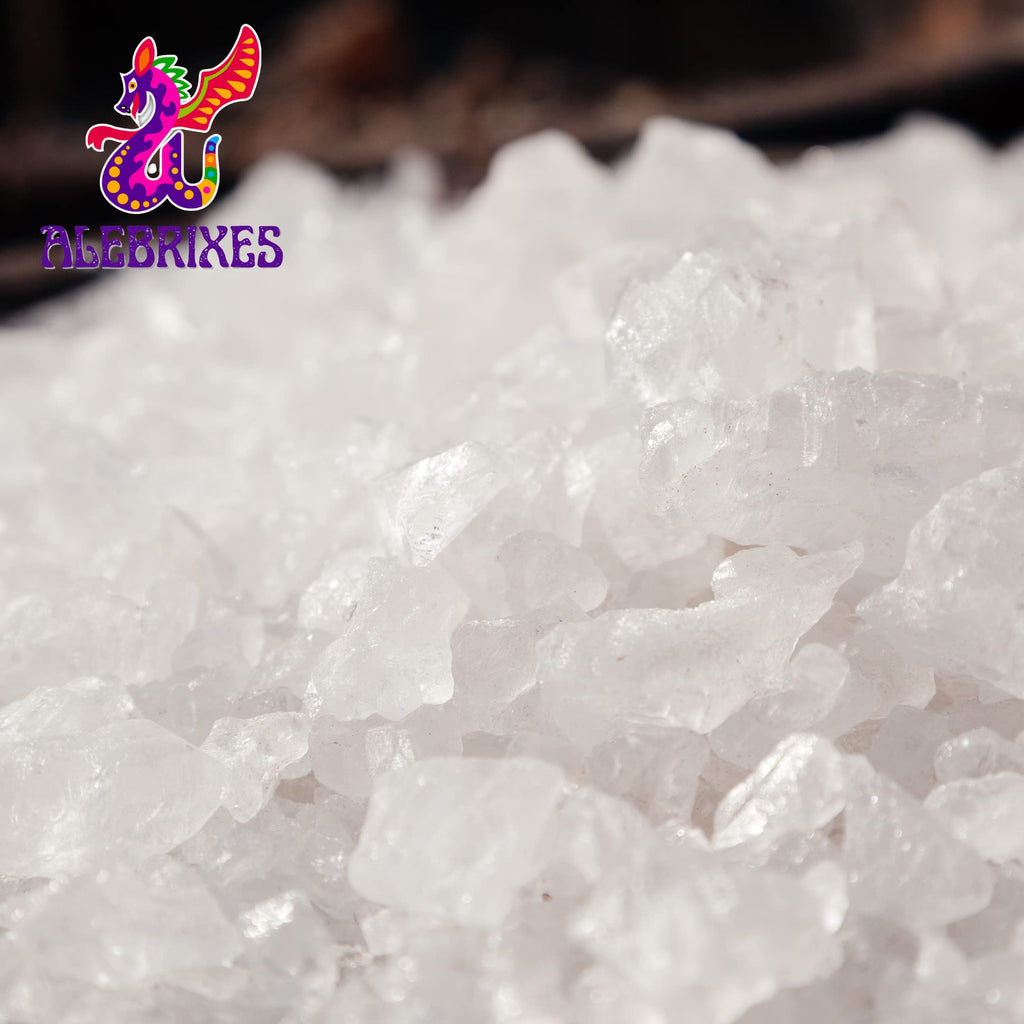 Alebrixes | Alum Stone Rocks| White Alum Crystal Blocks | Piedra De Alumbre Natural Entera | Natural Deodorant & Antiperspirant | For Cooking, Beauty & Health.