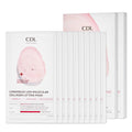 CANDORLOV CDL Low Molecular Collagen Face Lifting Mask - Glowing, Firming & Deep Hydrating Korean Hydrogel Sheet Mask for Glass Skin Elasticity, Phyto PDRN Anti-Aging Skincare (10 Sheets)