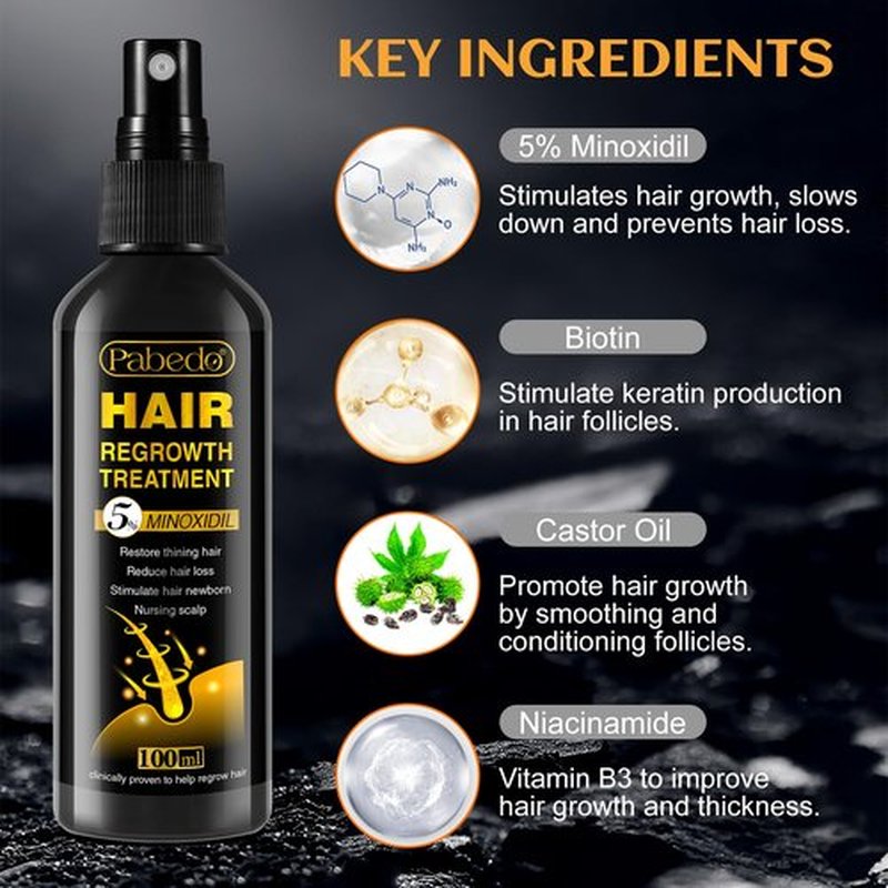 NATURE ZIRAN Hair Growth Serum - 5% Minoxidil for Men and Women, Unscented Foam for Hair growth, Natural Hair Growth Thickening Treatment