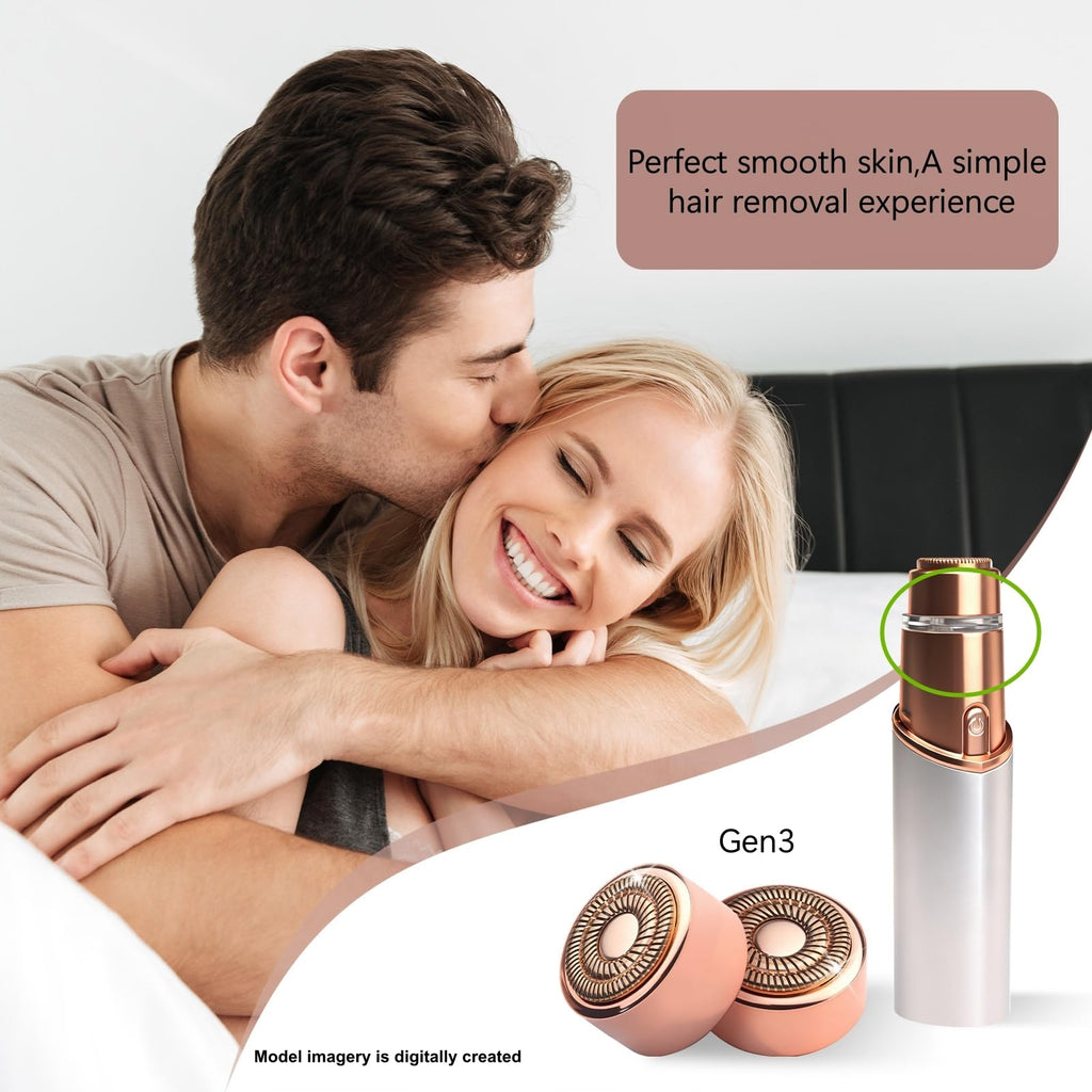 6 Pack Replacement Heads Gen 3 Compatible with Flawless Facial Hair Remover, Replacement Blades Heads Compatible with Finishing Touch Flawless Hair Removal Generation 3