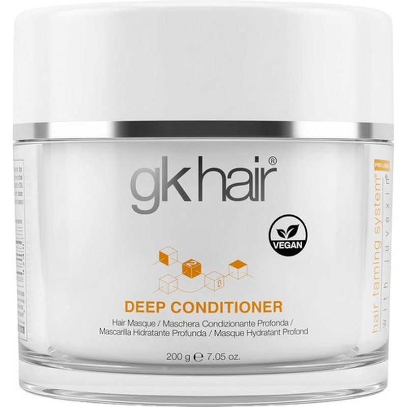 GK HAIR Vegan Deep Conditioner Hair Masque - Hydrating Jojoba Oil & Natural Grain Extracts, 7.05 Oz