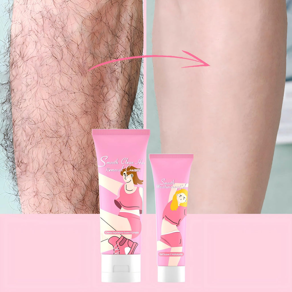Gowwim Hair Removal Cream for Women, Body Hair Remover Cream with Aloe Vera & Vitamin E, Gentle Depilatory Cream for Sensitive Skin, Bikini Legs Face, 2-in-1 Hair Removal + Moisturizing - 2.71 Fl Oz