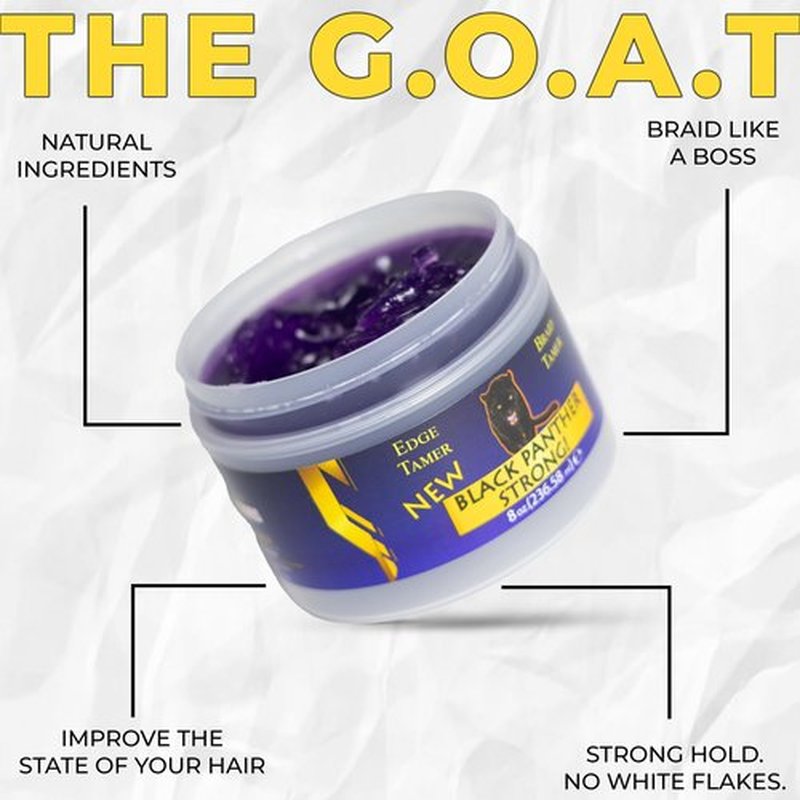 Edge Control Flexible Strong Hold For Natural and Relaxed Hair, Excellent Braiding Gel - Natural Instant 4C Edge Control.