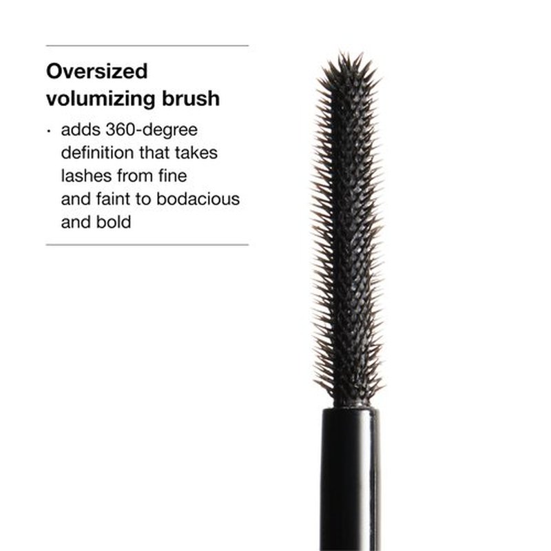 Clinique Chubby Lash Fattening Mascara | Volume, Length + Safe For Sensitive Eyes, Jumbo Jet, 0.3 Fl Oz