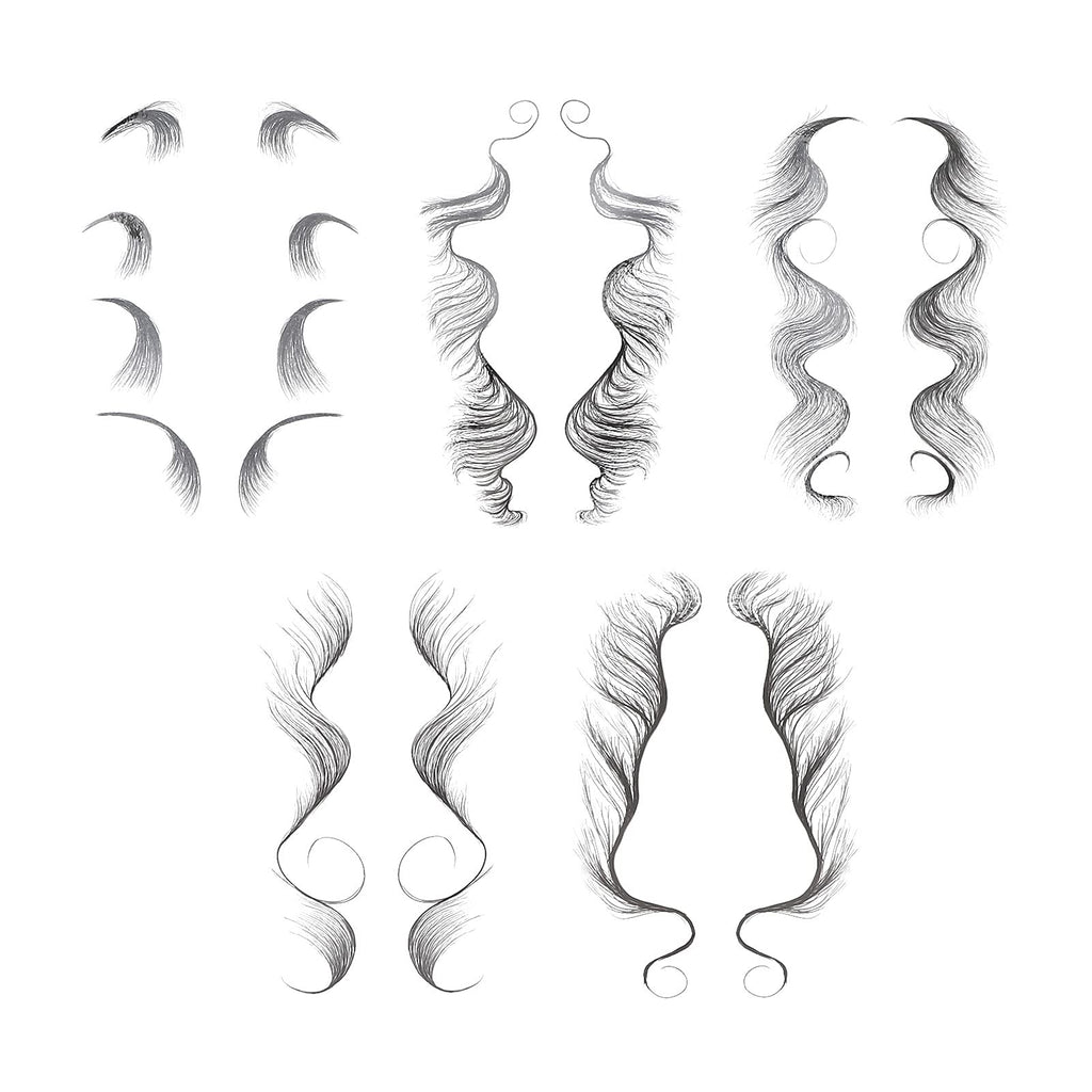 Hair Edges Stickers 5 Sheets Baby Hair Edges Hair Temporary Stickers DIY Hairstyling Hair Stickers Fake Hairline Sticker for Women Girls
