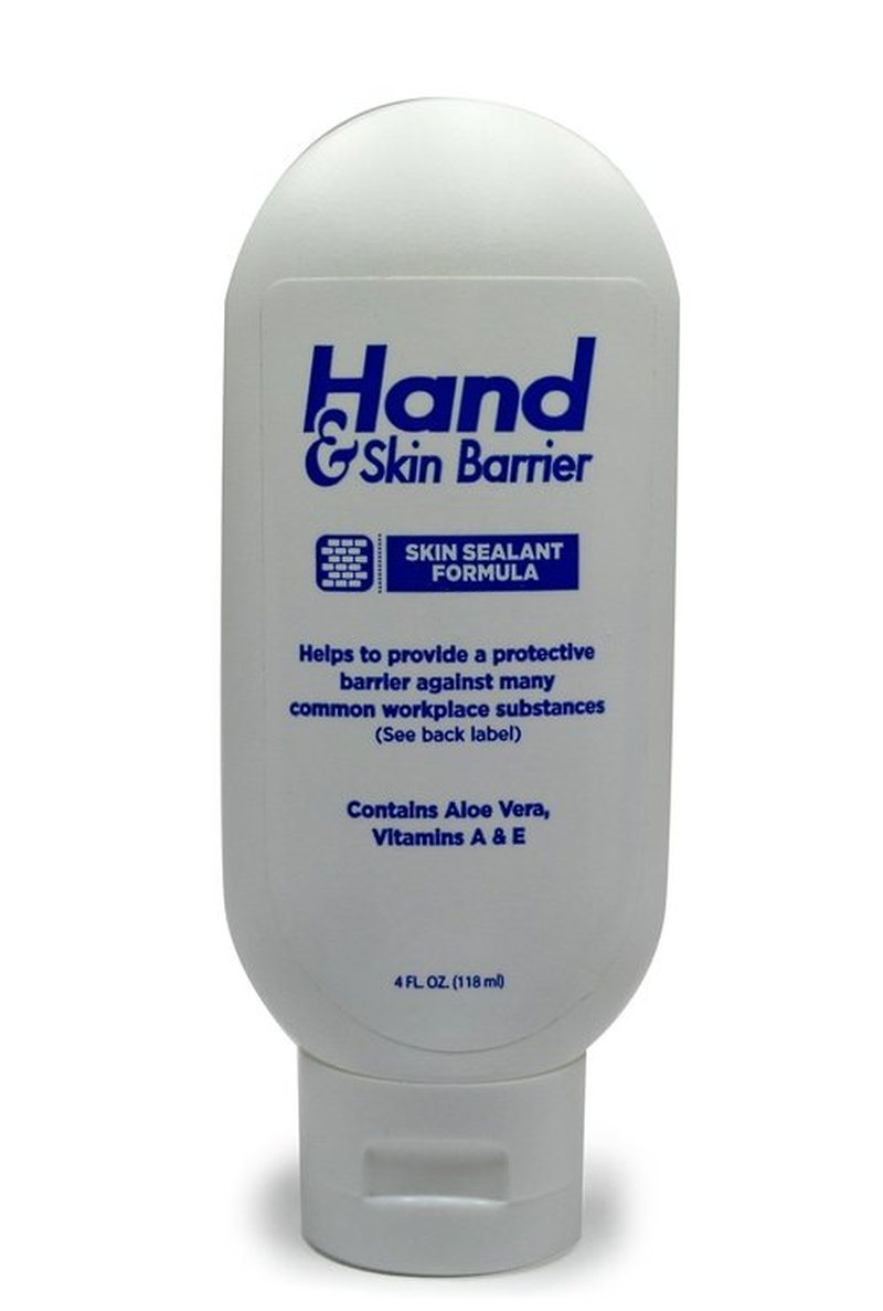 CoreTex Hand & Skin Barrier Cream - 4oz Bottle of Skin Protection Cream for Workers, Mechanics, and Gardeners Against Common Workplace Substances - Quick Drying & Non-Greasy