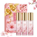 Beautifier Life Portable Body Mist Bath and Body Care Travel Set, Japanese Cherry Blossom Scent, 3 Piece, 2.03 FL OZ Each, Travel Essentials, Gift for Women, Girls, Birthday, Holiday, Mother's Day