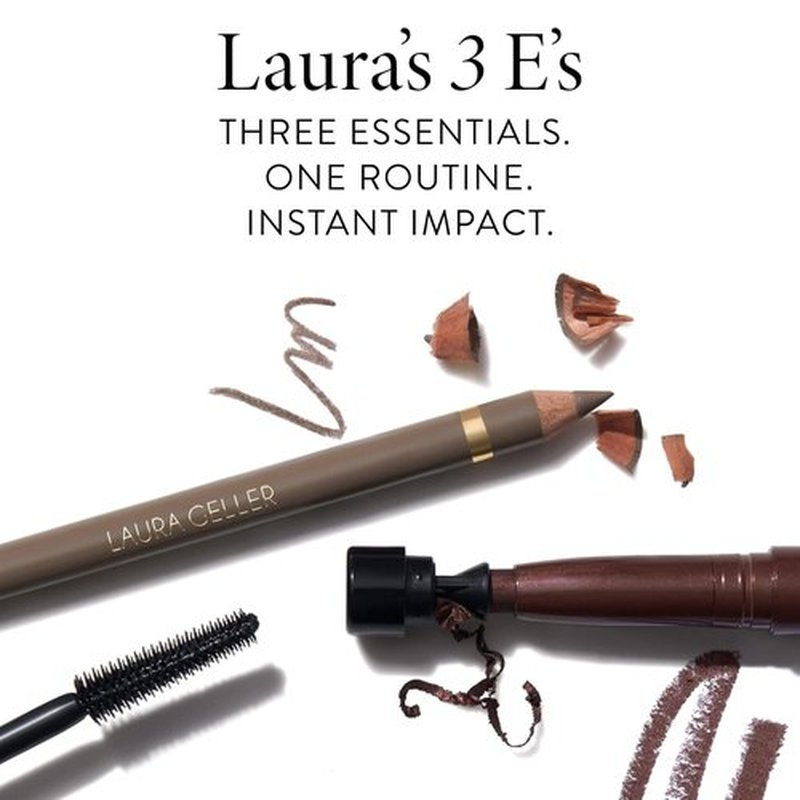 Laura Geller Eyeliner, Eyelash & Eyebrow Kit for Mature Skin - Blonde | Longwear Kajal Eyeliner & Mascara