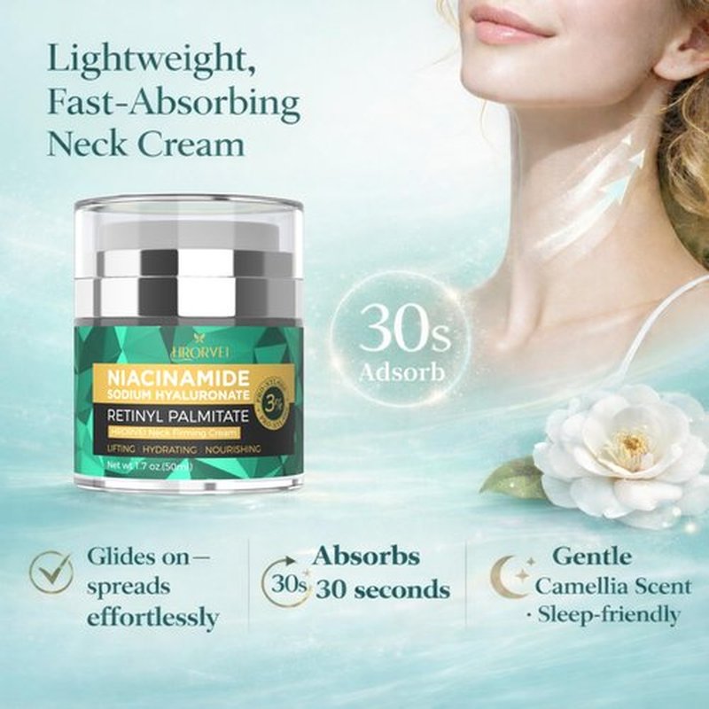 Hrorvei Face Neck Firming Cream Retinol Collagen Hyaluronic Acid Anti Aging Wrinkle Cream For Women Mens Face Neck Chest Jawline Tighten and Lift1.7 fl.oz
