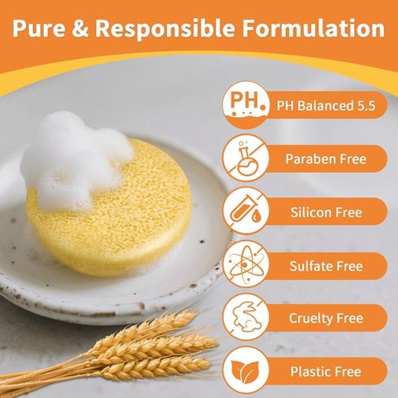 Skiennix Rice Water Shampoo & Conditioner Bar - Strengthens Hair Growth | Ginger Infused, pH Balanced, Paraben & Silicone Free