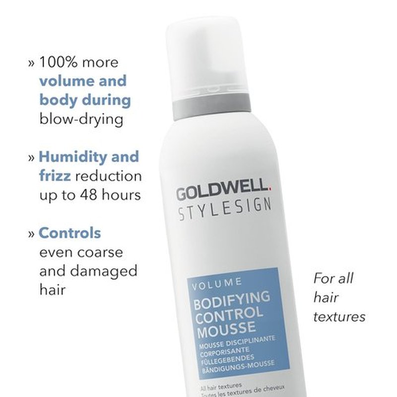 Goldwell StyleSign Bodifying Control Mousse - Lightweight Volume & Hold | 8.5 oz
