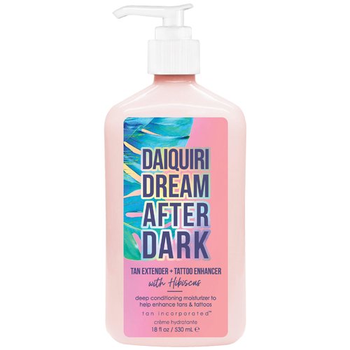 Brown Sugar Daiquiri Dream After Dark Tan Extender & Tattoo Enhancer, Mango Butter Carrot Oil & Hibiscus with Tigergrass & Ocean Botanicals, 18 Fl Oz