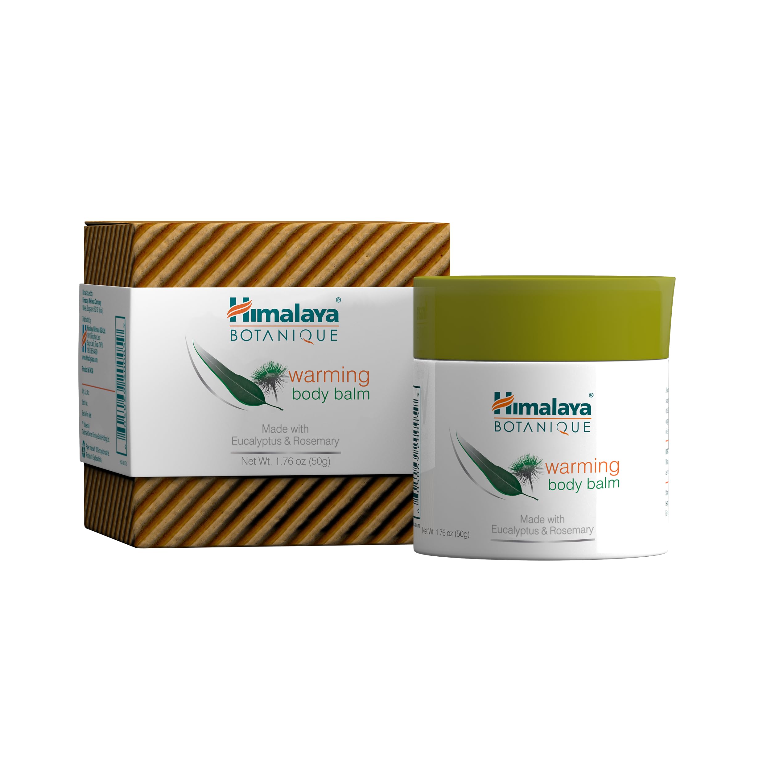 Himalaya Botanique Warming Body Balm for Relaxation, Provides Long Lasting Comfort, 1.76 oz, 2 Pack