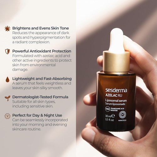 Sesderma AZELAC RU Liposomal Facial Serum - 1.0 fl. Oz for Sun Spots & Hyperpigmentation