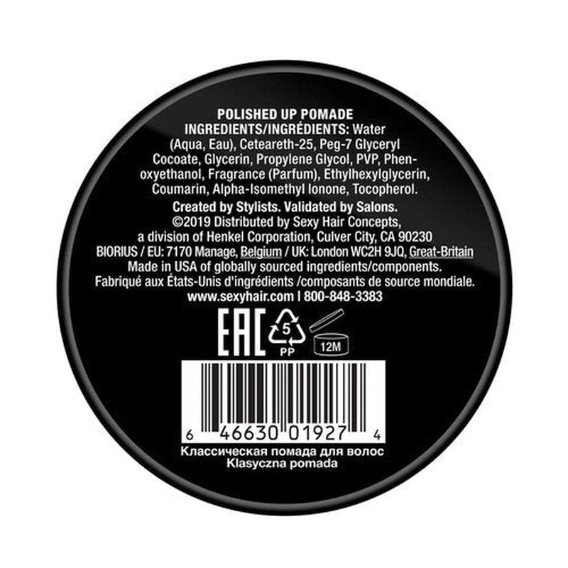 SexyHair Style Polished Up Pomade - Classic Shine for Polished Styles | Easy Wash Out