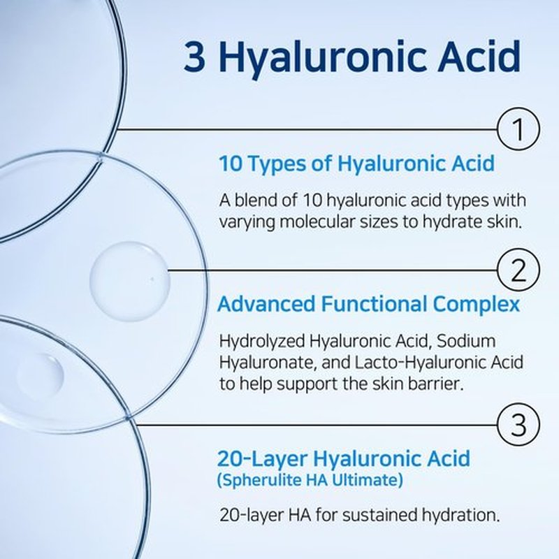 OCLANCE Hyaluronic Hydra Boost Serum with 10 Multi Hyaluronic Acid, Niacinamide, Panthenol | Lightweight, Hydrating for Glowing Skin | Non-Greasy, Fragrance-Free, Korean Skincare | 50ml / 1.69 fl. oz
