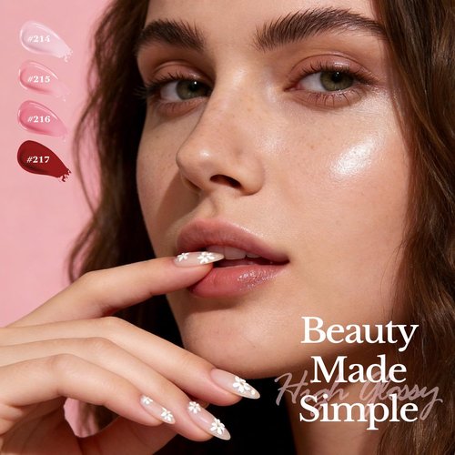 AZUREBEAUTY Valentines Pink Nail Polish Set Quick Dry Peach Light Pink Rose 4 Colors Natural Fingernail with Top Coat DIY Salon Home no Gel Women Gifts
