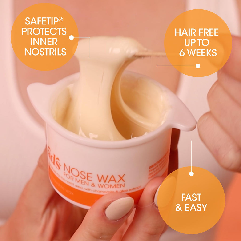 Nad's Nose Wax Kit for Men & Women - Waxing Kit for Quick & Easy Nose Hair Removal,(Pack of 3)