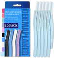 Dermaplane Razor, Eyebrow and Face Razors for Women, 10ct, Sky Blue