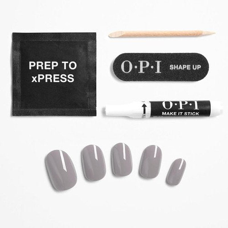 OPI Press-On Nails - Professional Nail Art Kit | Short Round, Long Almond & Coffin Shapes
