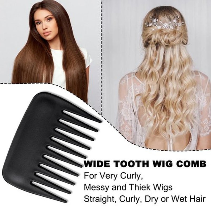 SIMPOR Wig Brushes for Synthetic, Hair Wig Comb Set, 3 Row Wire Brush Hair Extension Wire Loop 3 PCS