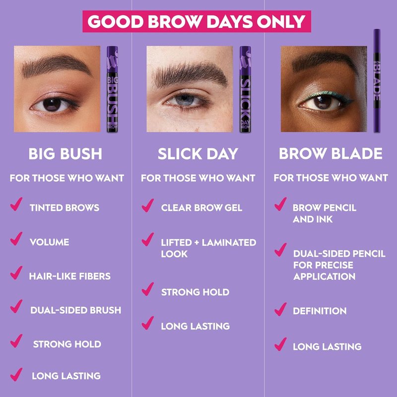 Urban Decay Big Bush Volumizing Tinted Eyebrow Gel - Waterproof, Smudge-Resistant, 24 HR Hold | 0.19 fl oz