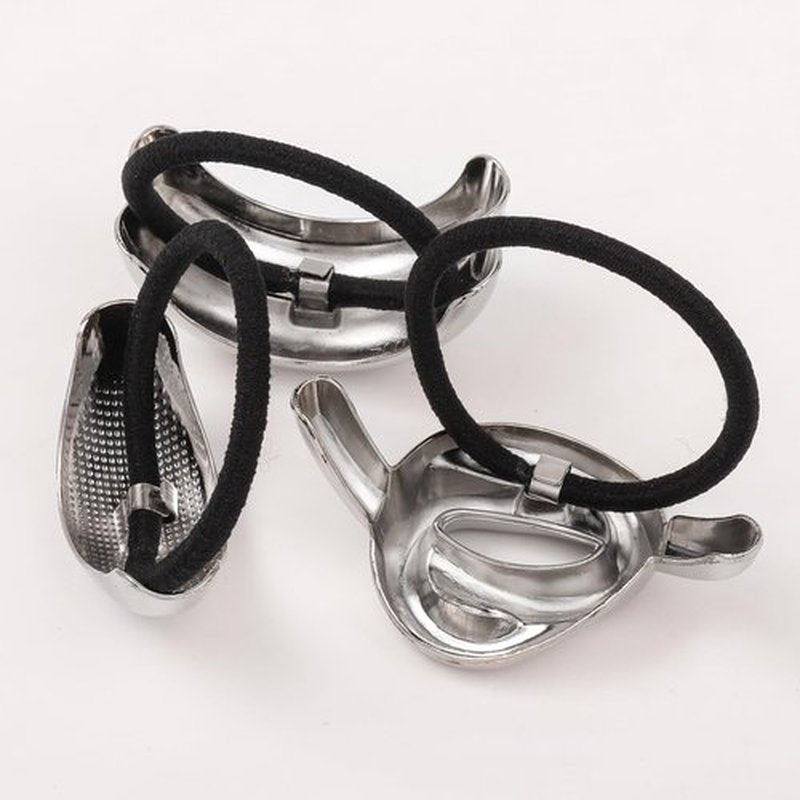 Hair Ties for Women, Sliver Metal Hair Cuffs Hair Accessories Elastic Hair Ties Ponytail Cuff Hair Bands for Both Thick Hair and Thin Hair