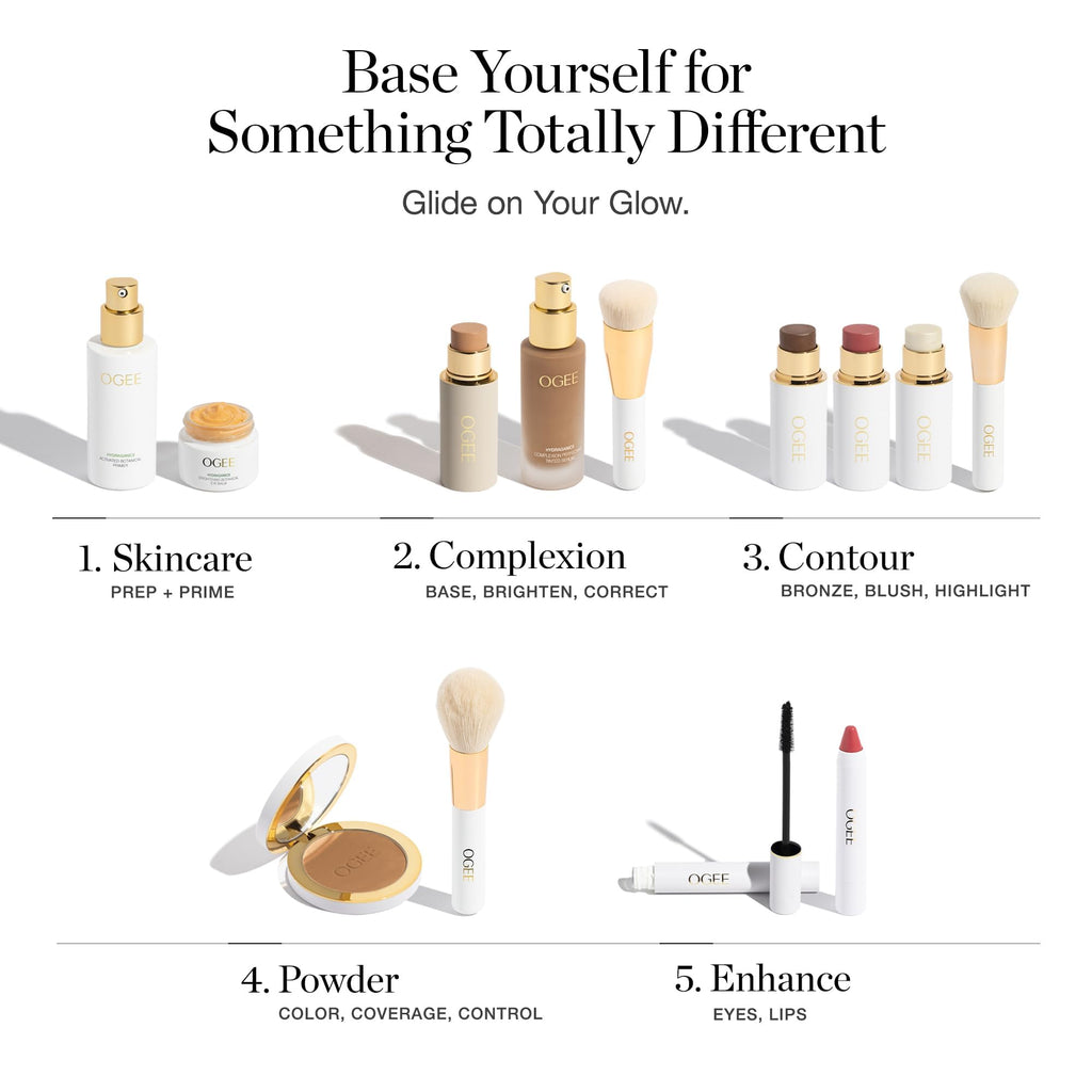Ogee Complexion Perfecting Liquid Foundation - Lightweight Tinted Moisturizer For Face (Palmetto 2.80N - Medium Light Tan, Olive Undertones) - with Vitamin C & Jojoba Oil - Certified Organic