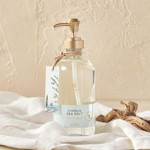 Thymes Cyprus Sea Salt Hand Wash - Refreshing Scent | 15 fl oz Bottle