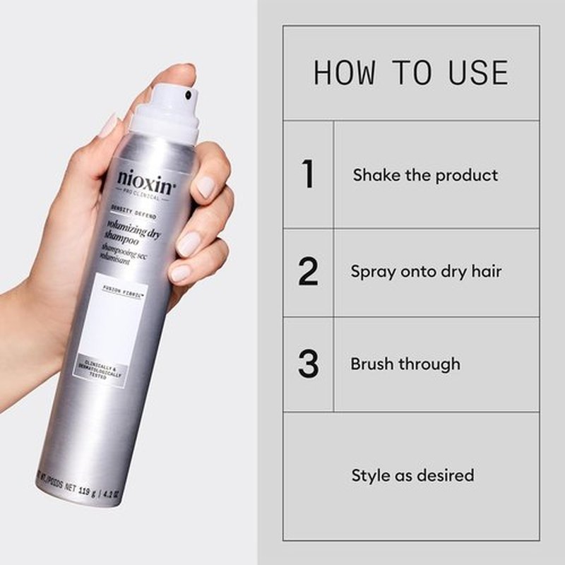 Nioxin Density Defend Volumizing Dry Shampoo - Boosts Hair Density & Fullness | 4.2 Fl Oz