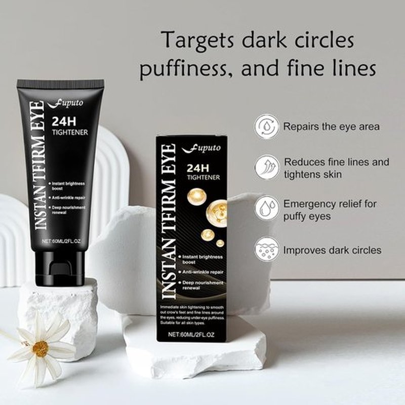 Retinol Eye Cream – 60ML Brightening, Anti-Aging & Firming Under Eye Cream for Dark Circles, Eye Bags, Puffiness & Fine Lines, Deep Hydration for All Skin Types (1 Pack)