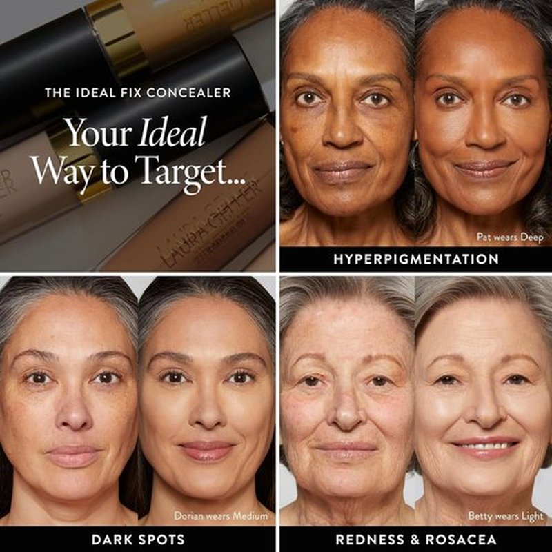 LAURA GELLER NEW YORK Ideal Fix Under Eye Concealer – Full Coverage, Anti-Aging, Hydrating – 02 Fair