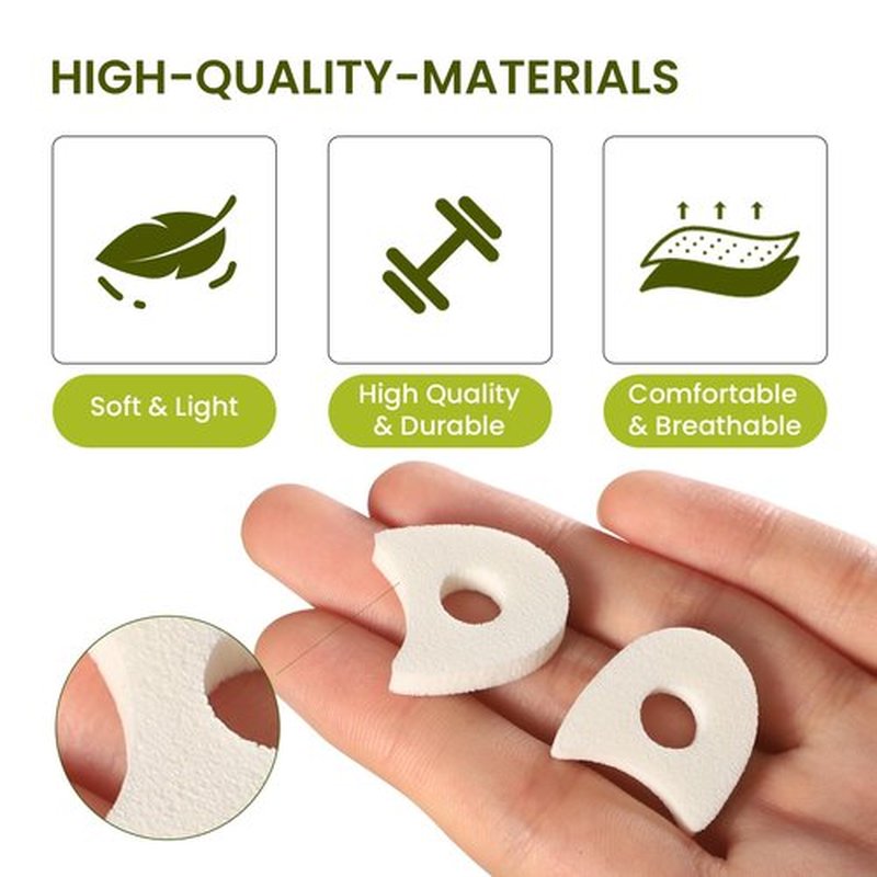 Bukihome 50 Pack Foam Toe Separators - Correct Overlapping Toes and Reduce Friction - Breathable and Comfortable, Foam Toe Spacers for Women